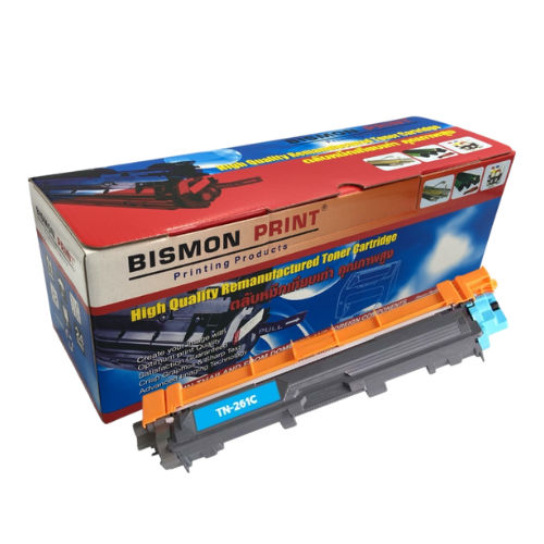 ตลับหมึกเทียบเท่า Toner Cartridge Compatible Brother TN-261 Cyan, TN261C Remanufactured